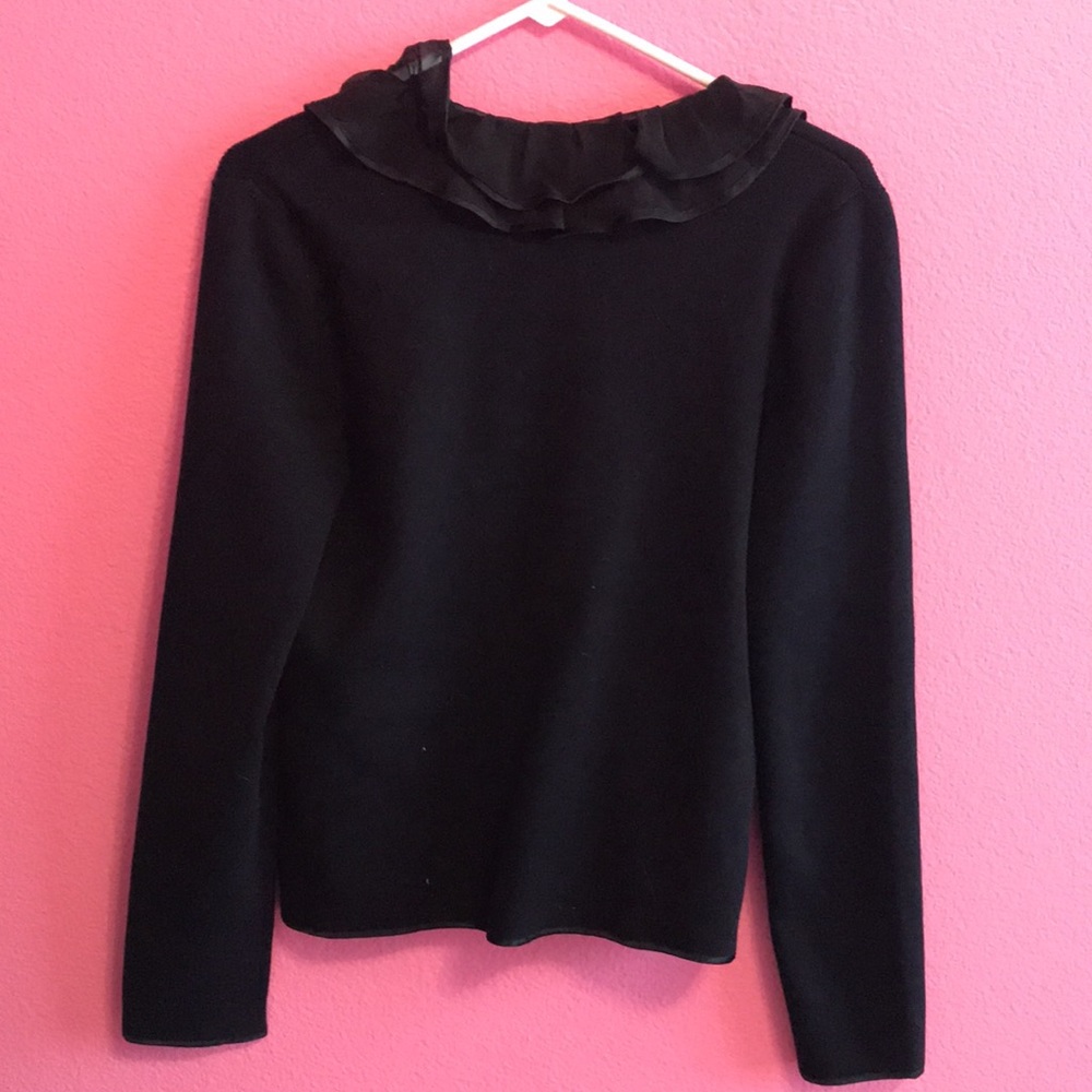 Jones New York ruffle long sleeve sweater small - Picture 5 of 8